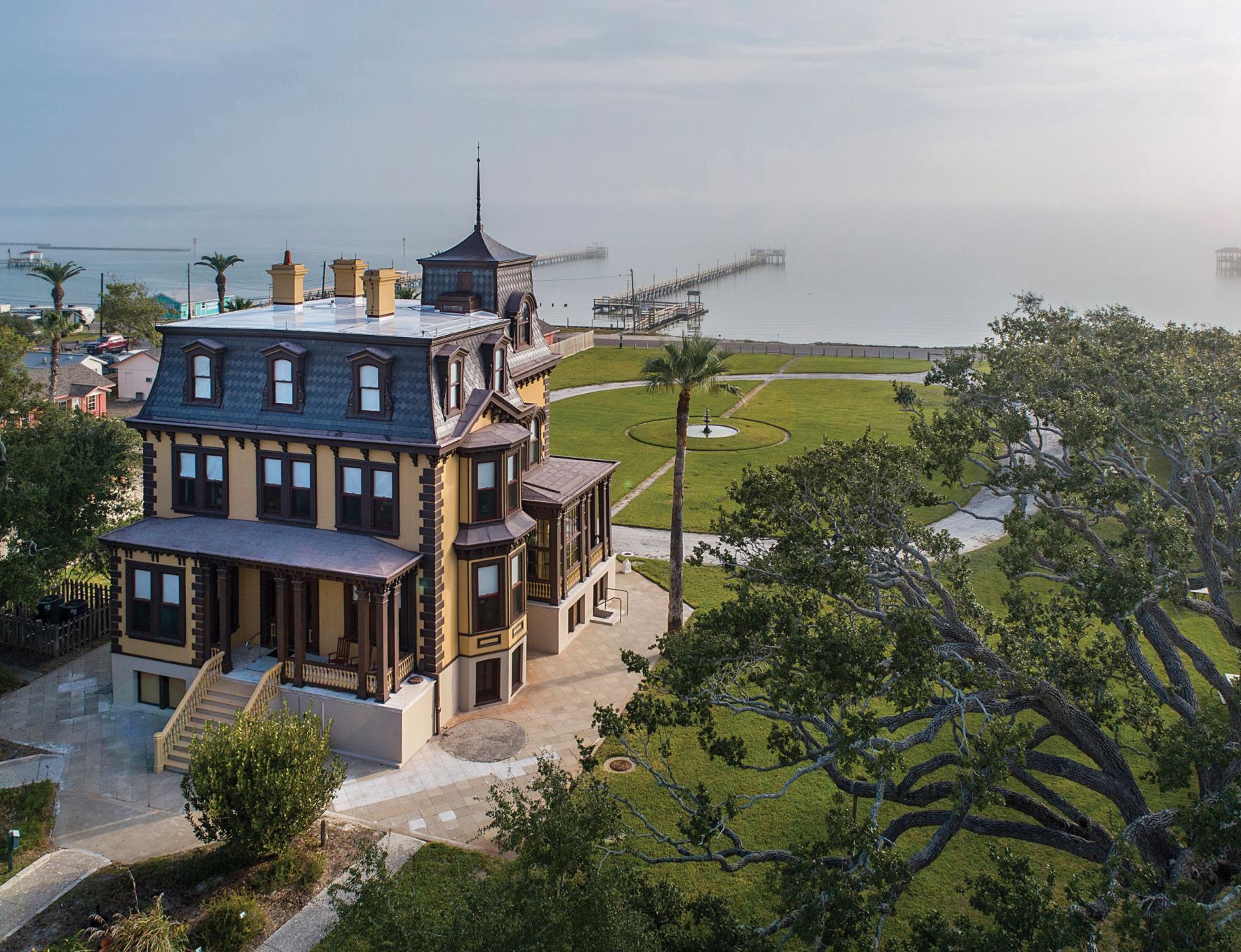 Aerial of the Fulton Mansion