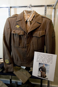 Eisenhower's military uniform on display.