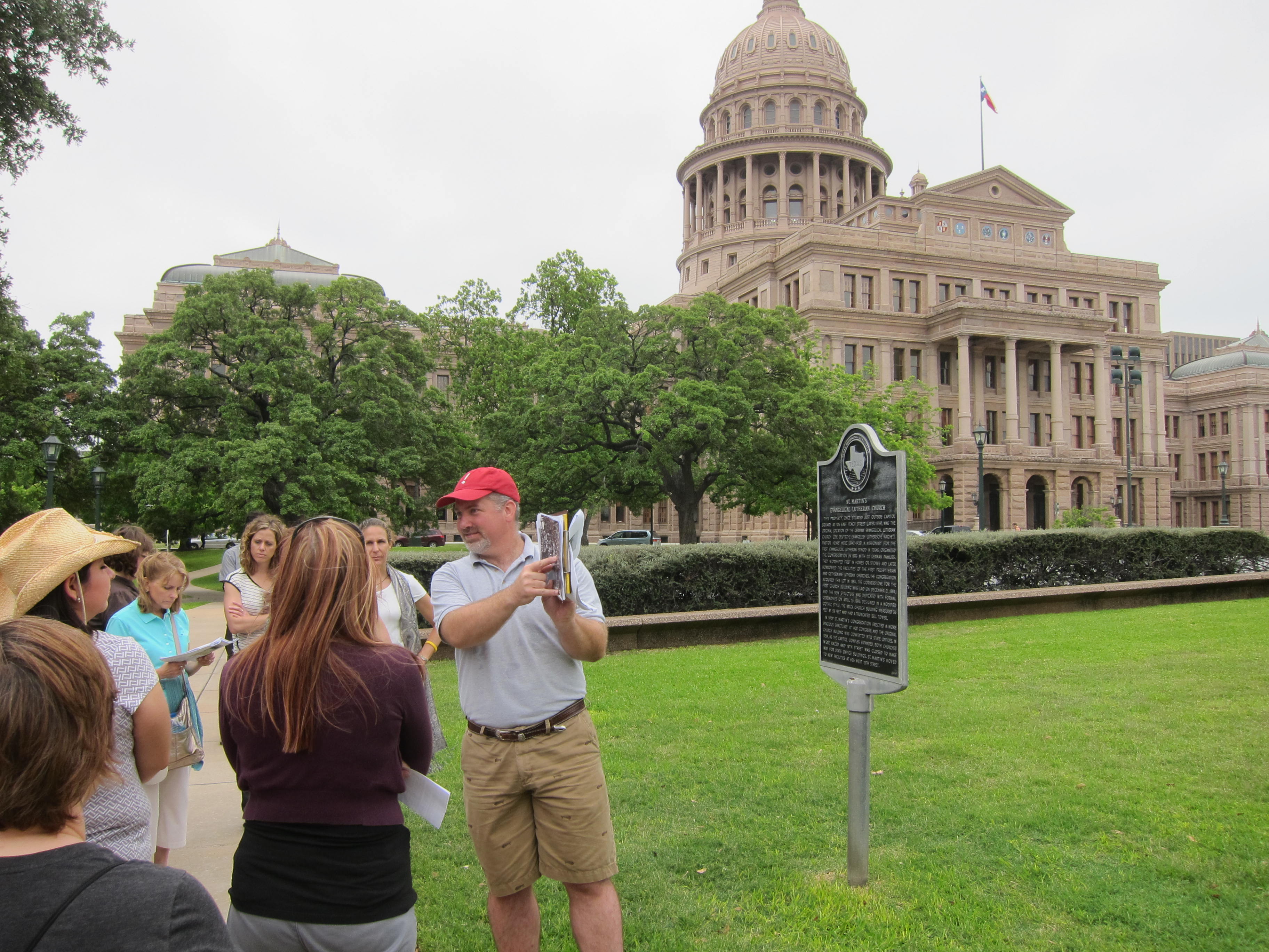 THC staff provide tour of downtown Austin. 
