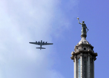 B-17 over State Capitol