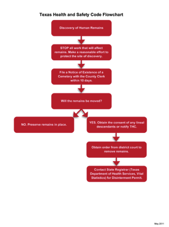 Texas Health and Safety Code flowchart