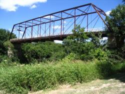Clifton Whipple Truss Bridge, Bosque County; photo courtesy TxDOT
