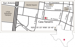 Driving map of Casa Navarro.