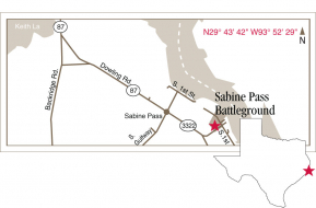 Sabine Pass Map Graphic