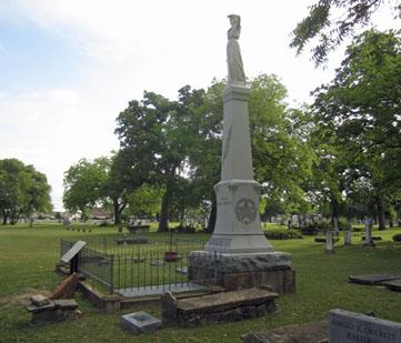 The grave site of Elizabeth Crockett.