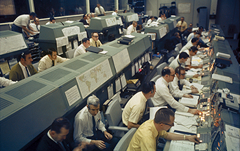 Picture of NASA's mission control 
