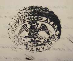 Picture of a stamped seal 
