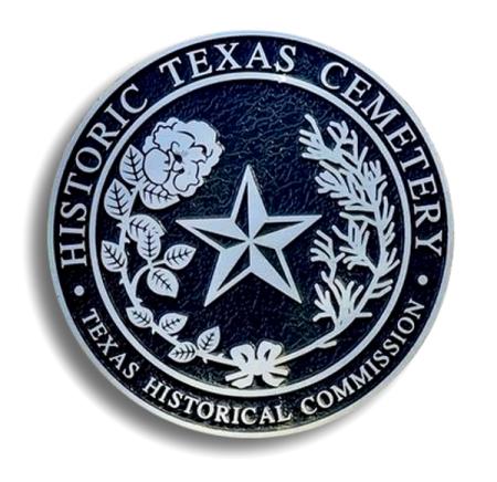Texas Historic Cemetery medallion