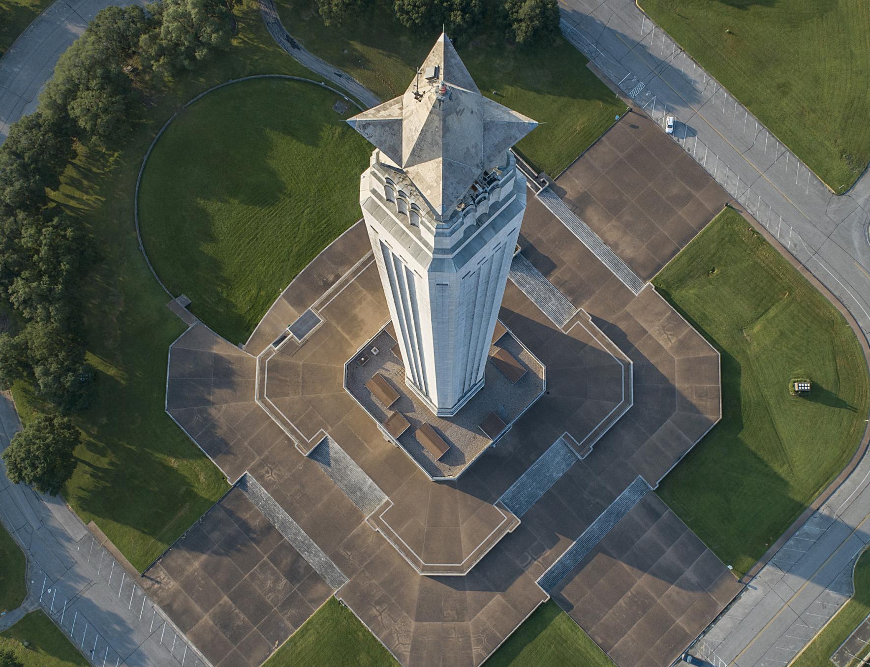 Aerial photo of San Jacinto monument