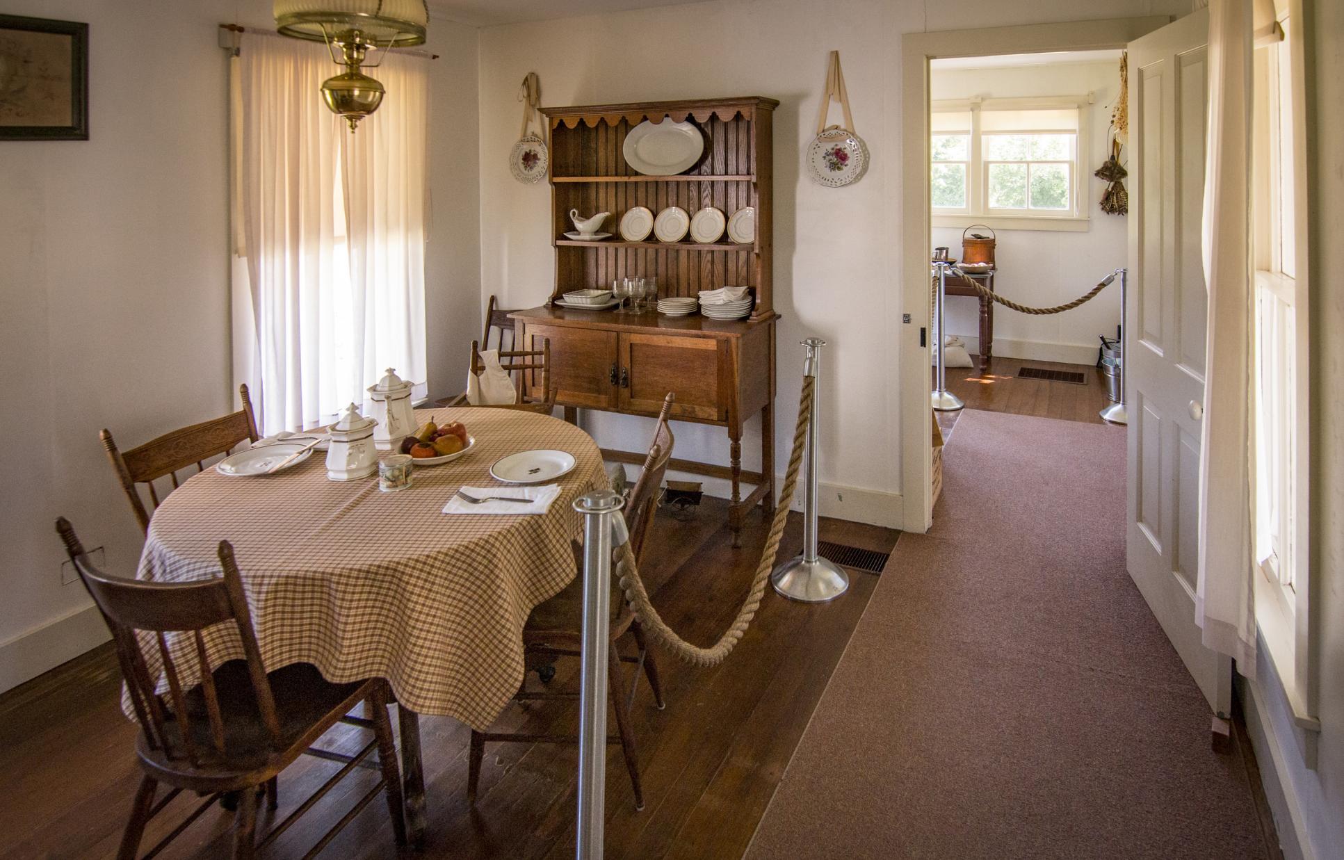 Dining room in main house