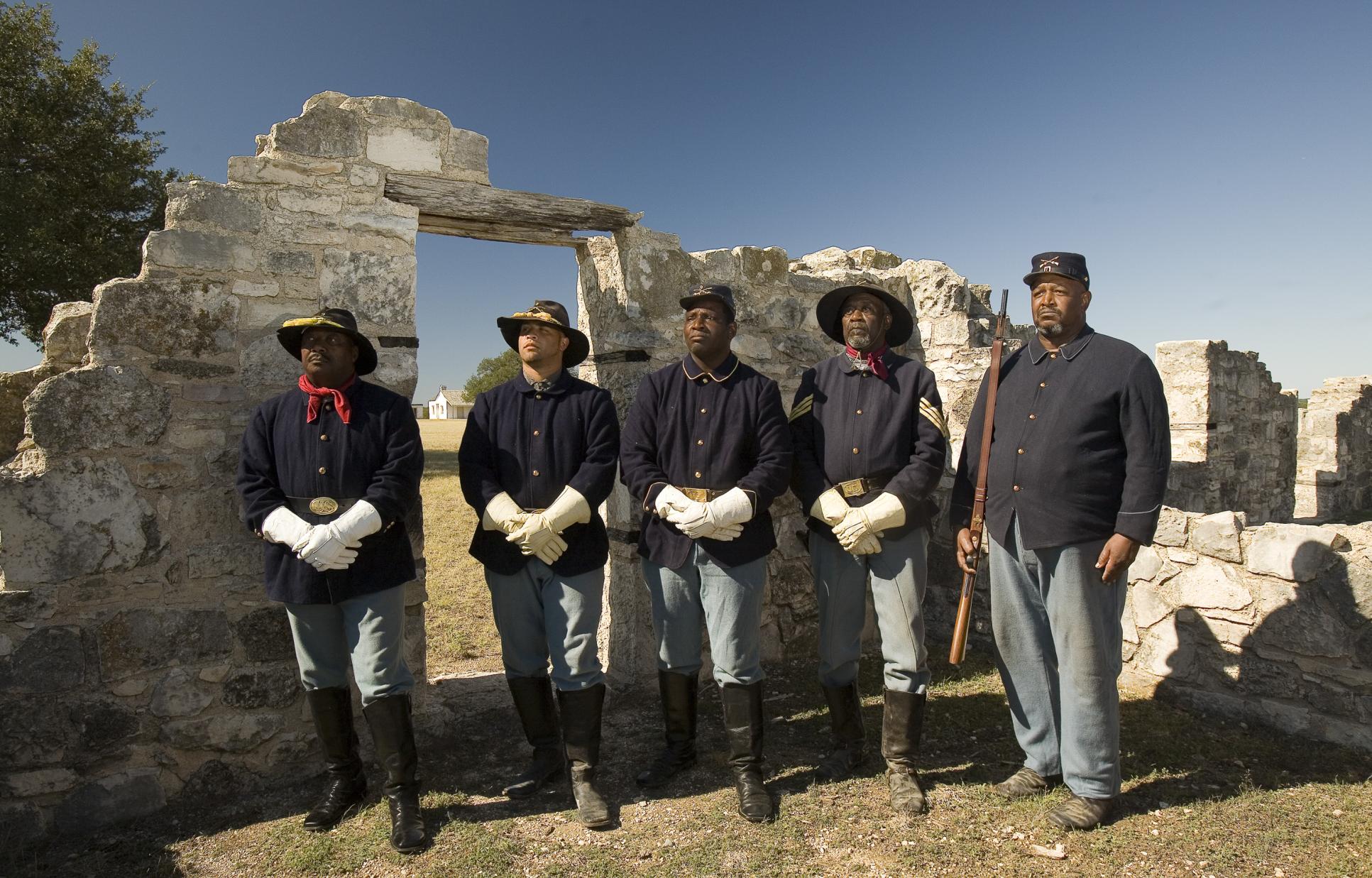 Buffalo Soldiers during a living history event