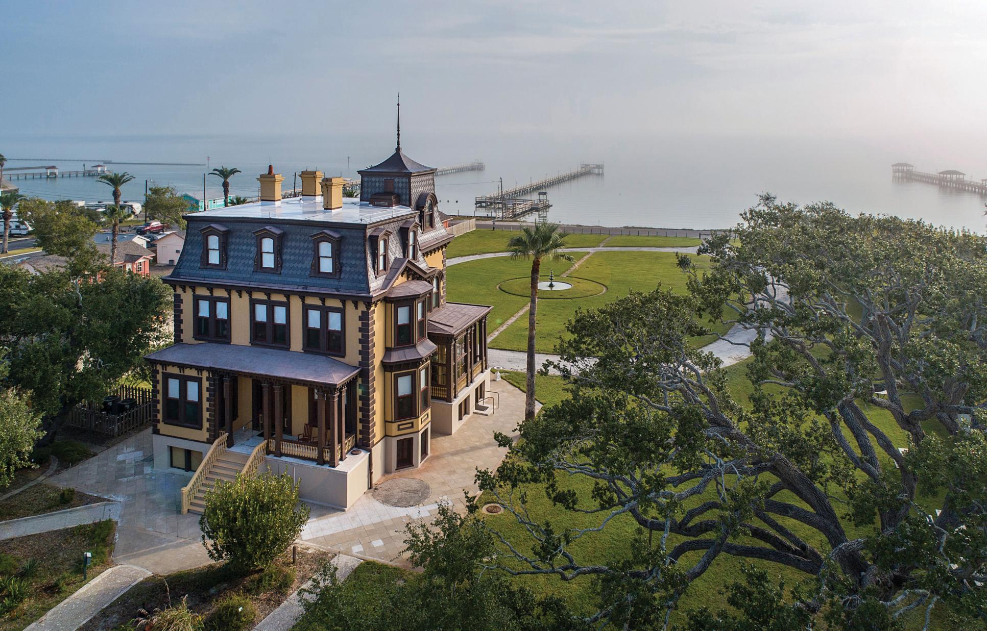 Aerial of the Fulton Mansion