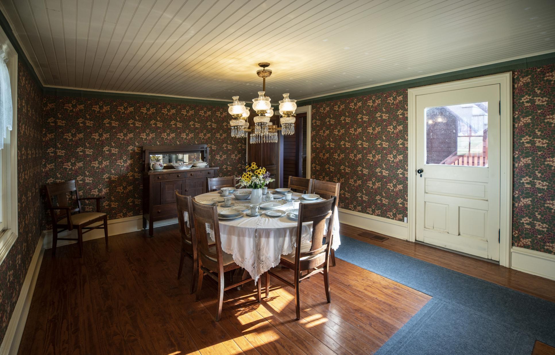 Dining room of the main ranch house