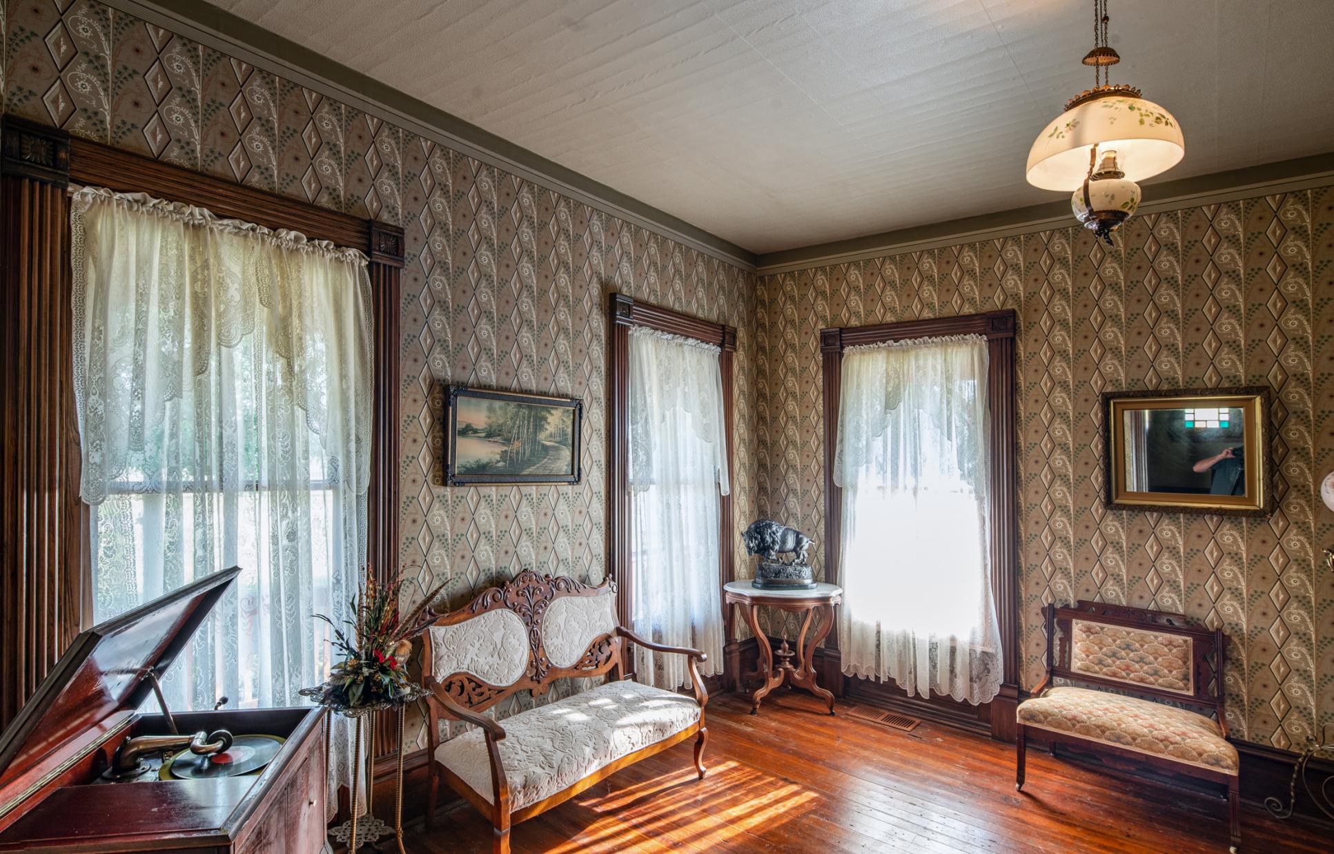 Parlor of the main ranch house
