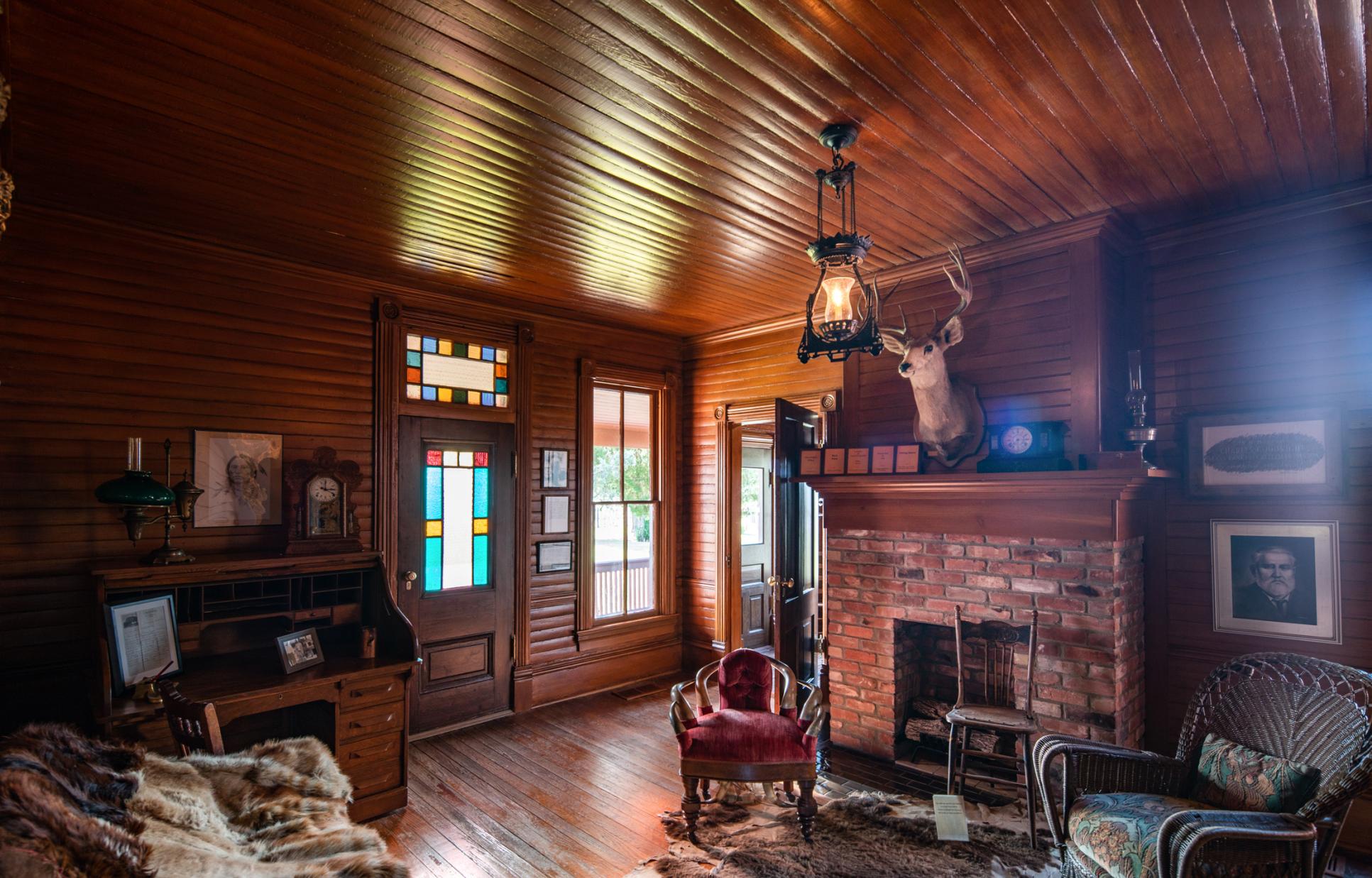 Living room of the main ranch house