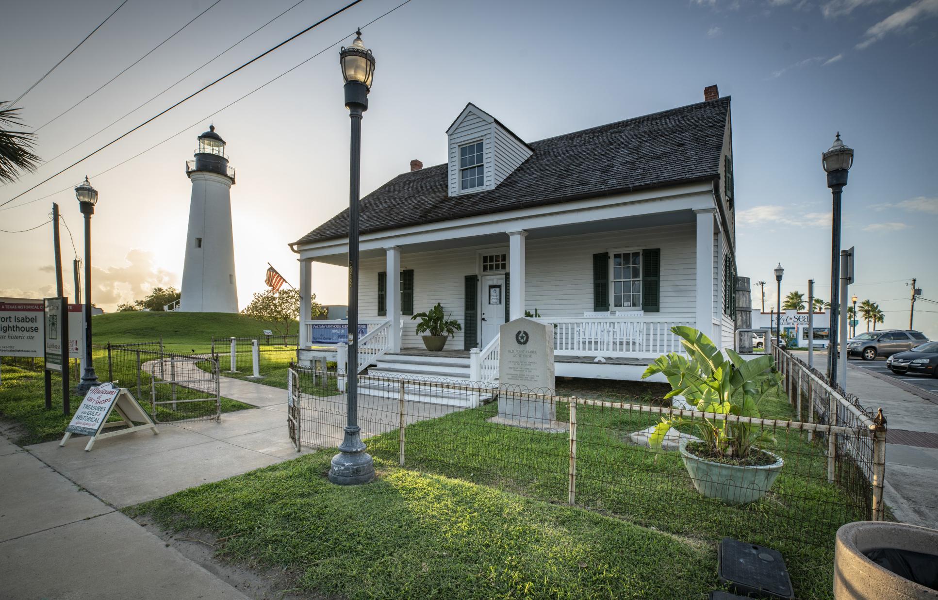 Lightkeeper's house at the Port Isabel Lighthouse site